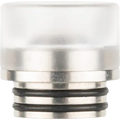 810 metal base clear coloured drip tip on clear background