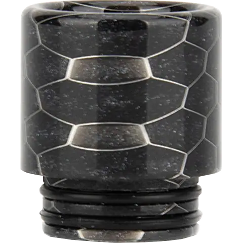 810 black cobra coloured drip tip on clear background