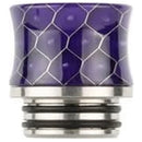 810 Metal Base Fluted Cobra Resin Drip Tip Purple