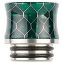 810 Metal Base Fluted Cobra Resin Drip Tip Teal