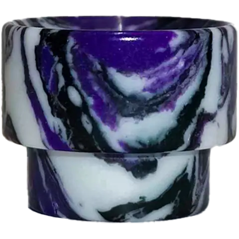 810 purple marble resin drip tip on clear background