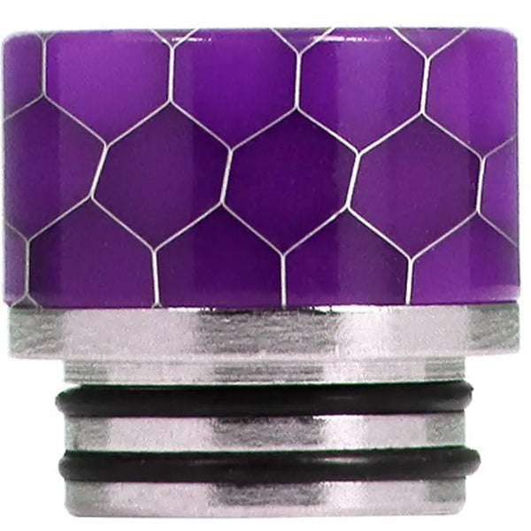 810 Resin Drip Tip Metal Base Cobra Purple