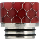 810 Resin Drip Tip Metal Base Cobra Red