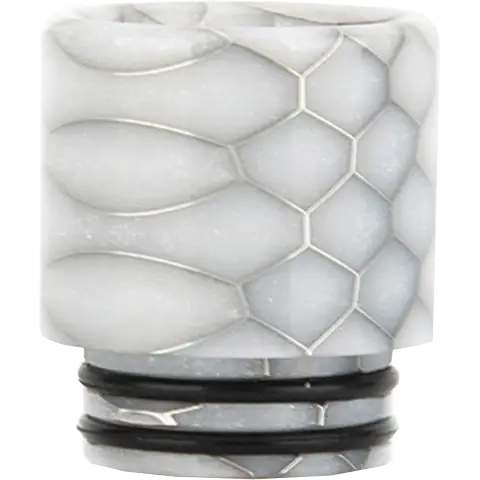 810 white cobra coloured drip tip on clear background