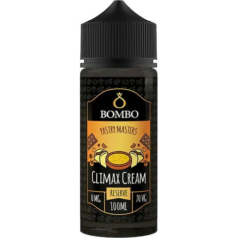 bombo pasty master climax cream 100ml bottle on a clear background
