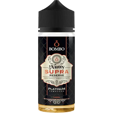 bombo platinum tobacco nutty supra reserve flavour on a clear background