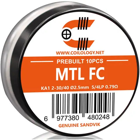 Coilology MTL Fused Clapton Coils 10 Pack Coilology MTL Fused Clapton Coils 10 Pack