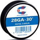 Coilology Sandvik Round Wire 30ft Spools SS316L 28GA