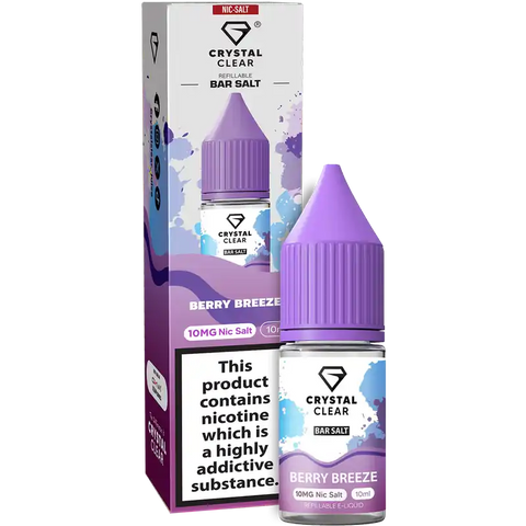 Crystal Clear Nic Salts 10ml Berry Breeze