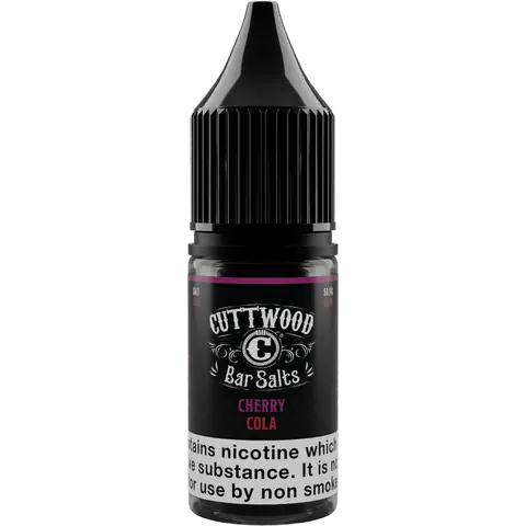 Cuttwood Bar Salts 10ml Nic Salt Cherry Cola Disposable Juice Bottle On Clear Background