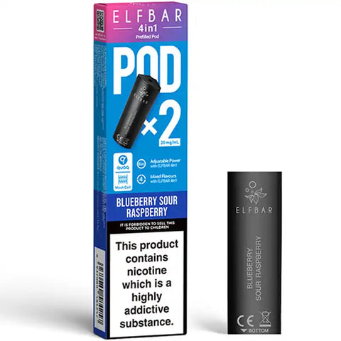 Elfbar 4 in 1 Pods Blueberry Sour Raspberry