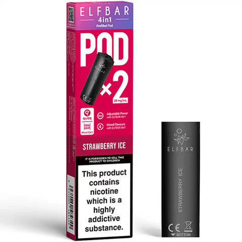 Elfbar 4 in 1 Pods Strawberry Ice