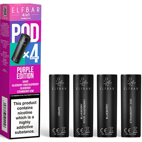 Elfbar 4 in 1 Pods Purple Edition