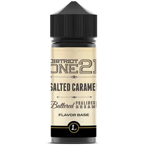 Five Pawns District One 21 Salted Caramel Legacy Collection Bottle on white background