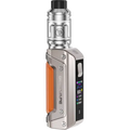 geekvape aegis solo 3 vape kit titanium grey on clear background