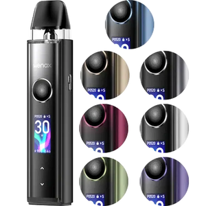 geekvape wenax q pro pod vape kit all colours on clear background