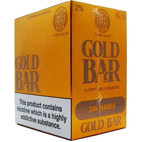 Gold Bar Disposables (Box Of 10) 24K Mango