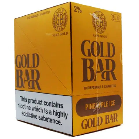 Gold Bar Disposables (Box Of 10)