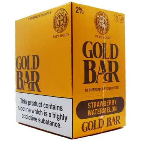 Gold Bar Disposables (Box Of 10)