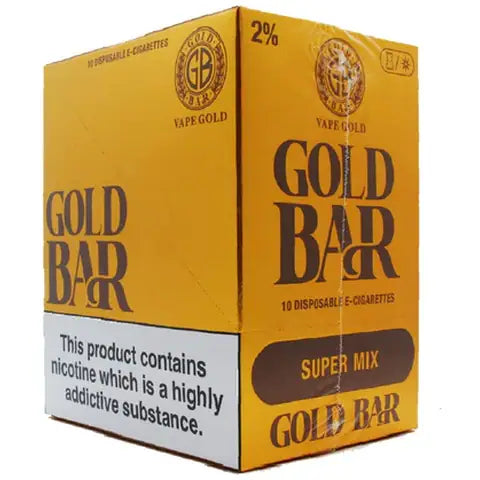 Gold Bar Disposables (Box Of 10)