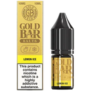 Gold Bar Nic Salts 10ml Lemon Ice 10mg