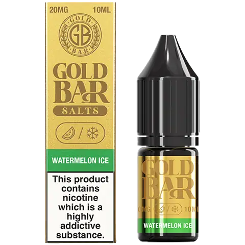 Gold Bar Watermelon Ice Nic Salts 10ml