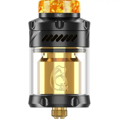 Hellvape Dead Rabbit 3 RTA 6th Anniversary Edition Back Side 6th Logo On White Background