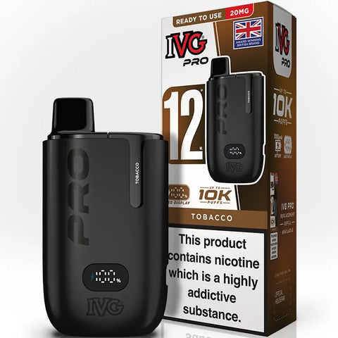 IVG Go Pro 12 Vape Pod Kit Tobacco
