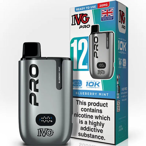 IVG Go Pro 12 Vape Pod Kit Blueberry Mint