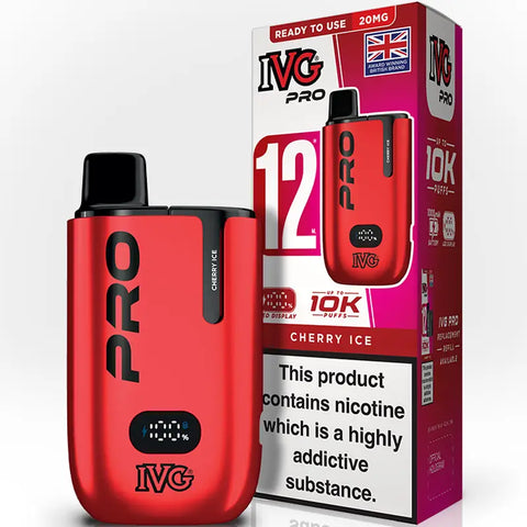 IVG Go Pro 12 Vape Pod Kit Cherry Ice