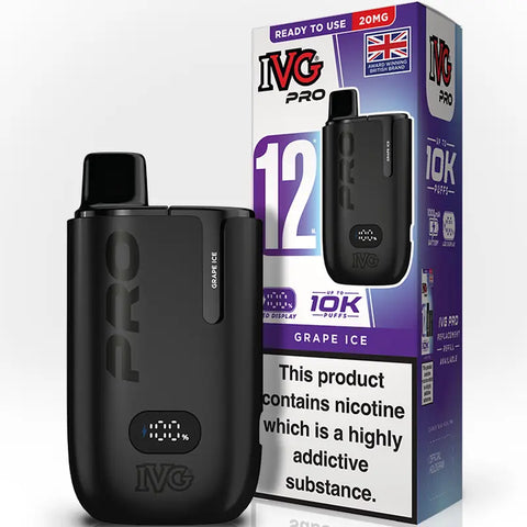 IVG Go Pro 12 Vape Pod Kit Grape Ice