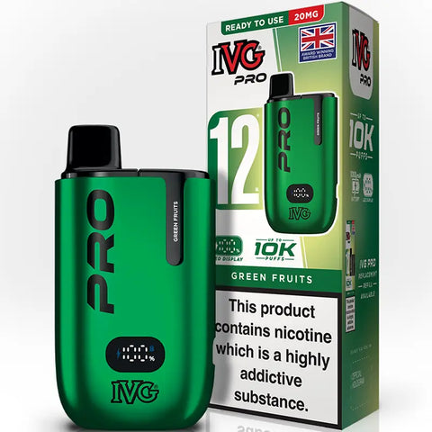 IVG Go Pro 12 Vape Pod Kit Green Fruits