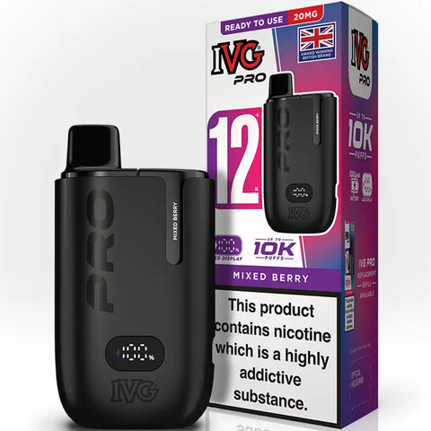IVG Go Pro 12 Vape Pod Kit Mixed Berry
