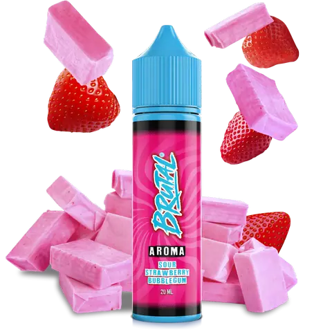 Just Juice Brutal Aroma Longfill 20ml Sour Strawberry Bubblegum