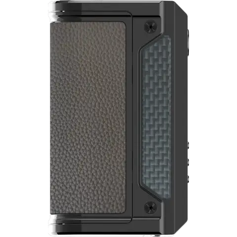 lve therion ii dna250c box mod gunmetal side left on clear background