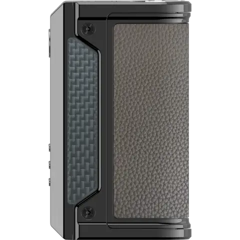 lve therion ii dna250c box mod gunmetal side right on clear background