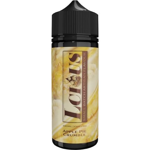 Lcious E-Liquids 100ml Shortfills Apple Pie Crumble