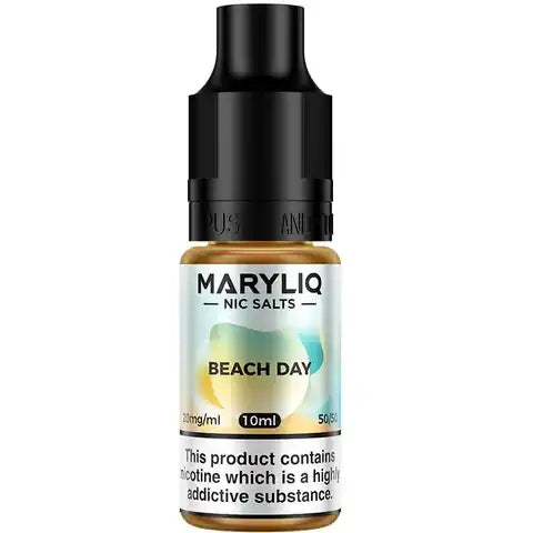 Lost Mary MaryLiq Beach Day Nic Salt E-Liquids on white background.