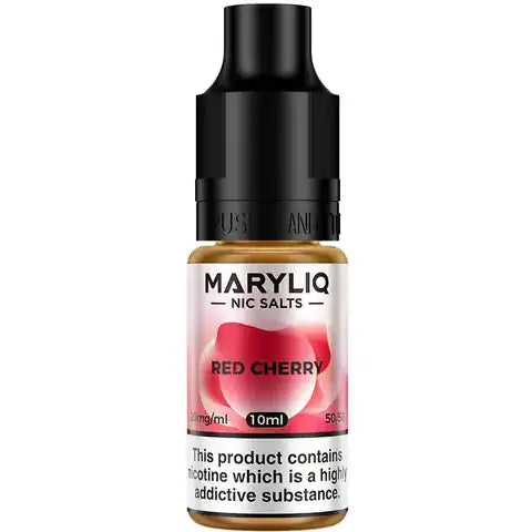 Lost Mary MaryLiq Red Cherry Nic Salt E-Liquids on white background.