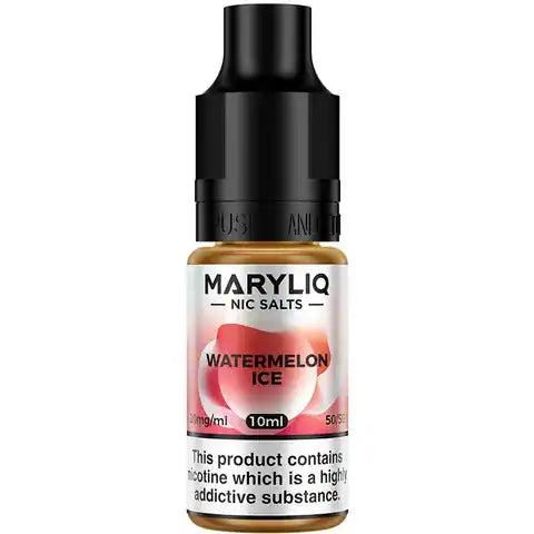 Lost Mary MaryLiq Watermelon Ice Nic Salt E-Liquids on white background.