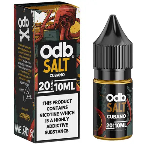 ODB Salts cubano bottle and box on white background