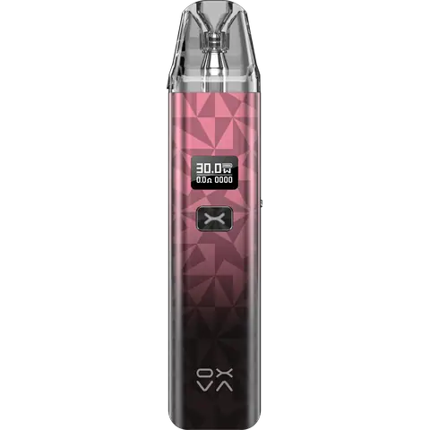 oxva xlim classic edition pod vape kit black pink on clear background