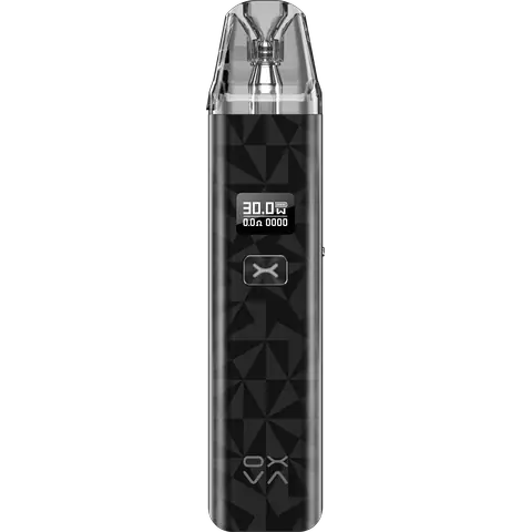 oxva xlim classic edition pod vape kit black on clear background