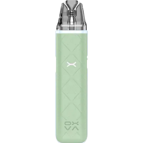 oxva xlim go pod vape kit in light green colour on clear background