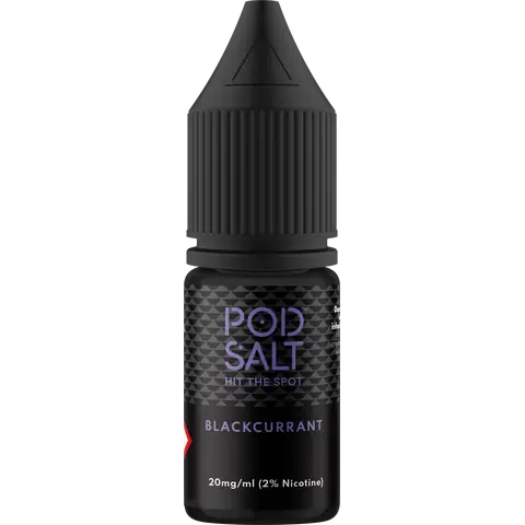 Pod Salt Core 10ml Nic Salts Blackcurrant Flavour In Clear Background