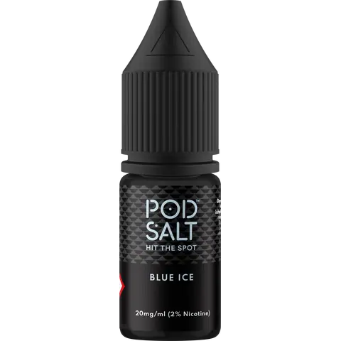 Pod Salt Core 10ml Nic Salts Blue Ice Flavour In Clear Background