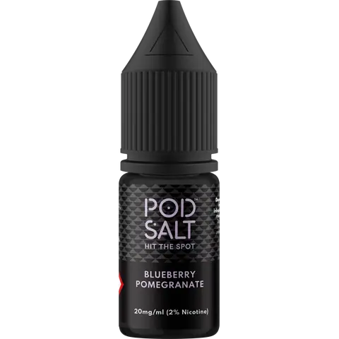 Pod Salt Core 10ml Nic Salts Blueberry Pomegranate Flavour In Clear Background
