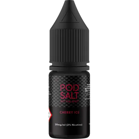 Pod Salt Core 10ml Nic Salts Cherry Flavour In Clear Background