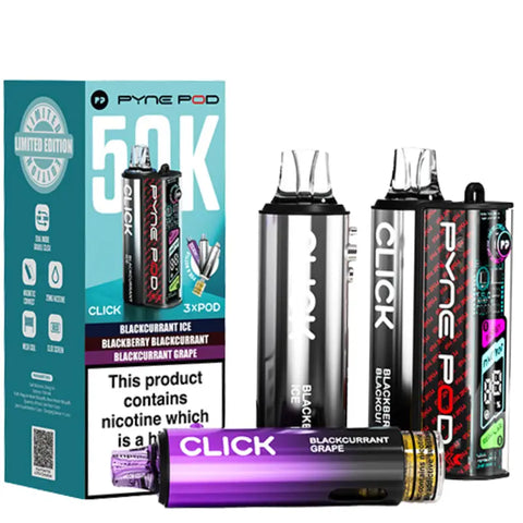 Pyne Click 50k Prefilled Pod Kit Blackberry Edition