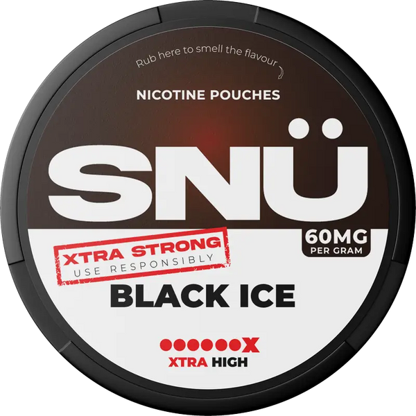 SNÜ Black Ice 60mg Nicotine Pouches By Bar Juice
